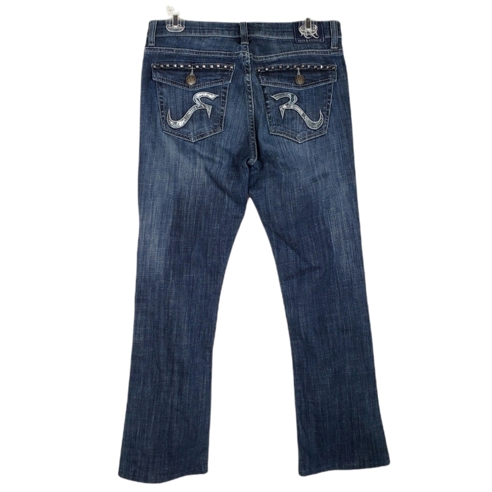 ROCK & REPUBLIC Kasandra bootcut jeans faded